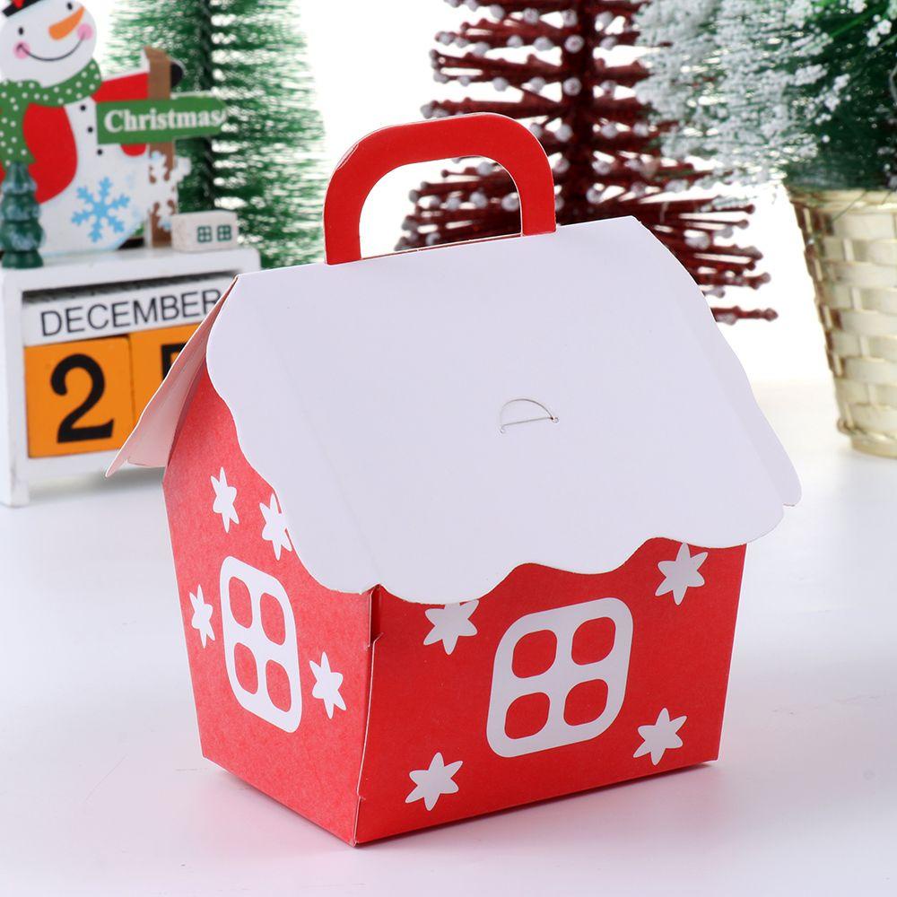 CONOPERY Set 5 / 10 Túi Giấy Đựng Bánh Kẹo Giáng Sinh