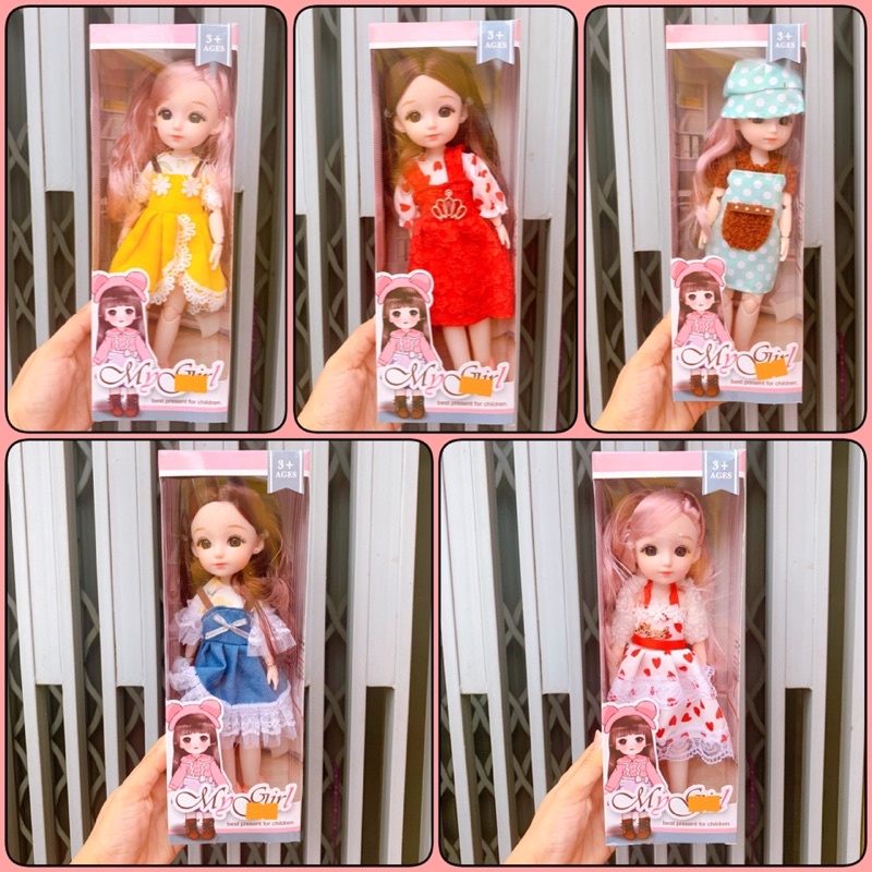 Búp Bê Chibi Bé Thỏ, Búp Bê Chibi Đèn Led, đồ chơi búp bê xinh xắn cho bé gái