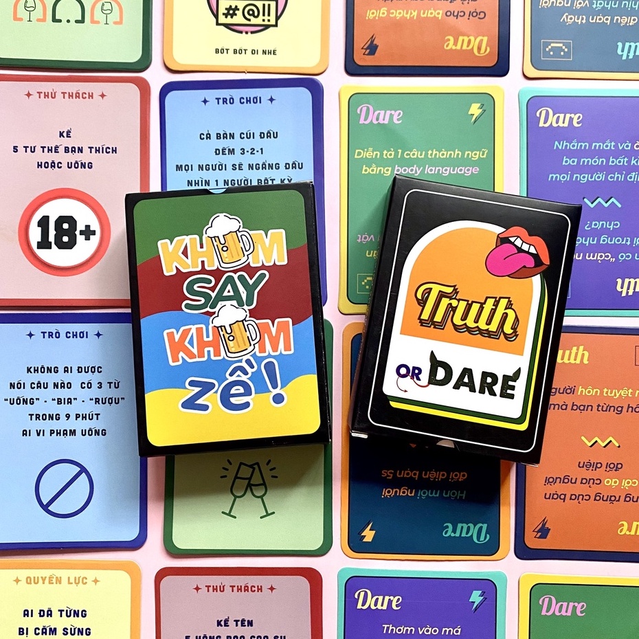 bài drinking game thật thách cho hội nhóm truth or dare khum say khum về Temo Toys