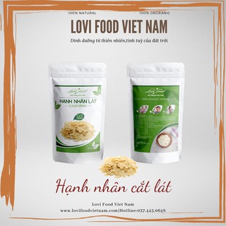 HẠNH NHÂN LÁT MỸ - 500gr HẠT CAO CẤP LOẠI 1 lát mỏng nhập khẩu từ California - Lovi Food việt nam