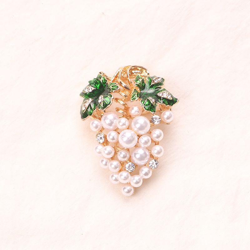 Ghim Cài Áo Hình Chùm Nho Đính Đá Thời Trang