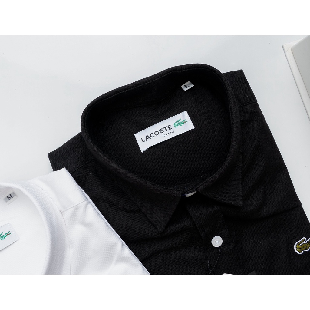 Áo sơ mi nam ngắn tay Lacos ,chất liệu vải oxford thoáng mát, không nhăn, không bai xù
