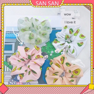 Cột Tóc Vải Scrunchies - Dây Buộc Tóc Scrunchies ( Quả Bơ )