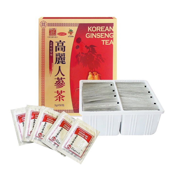 Hộp trà nhân sâm Korean Ginseng Tea 50 gói x 3g | BigBuy360 - bigbuy360.vn