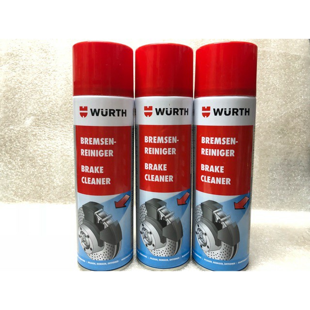 Vệ sinh bố thắng WURTH BREMSEN-REINIGER BRAKE CLEANER chính hãng 500ml