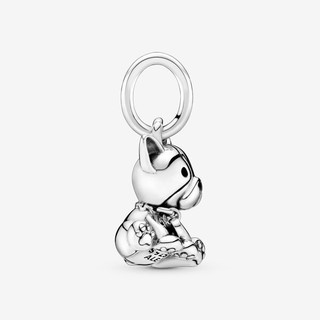 Pure Silver Dog Dangle Charm