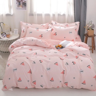 Bộ chăn ga gối poly nhập mẫu dưa hấu
