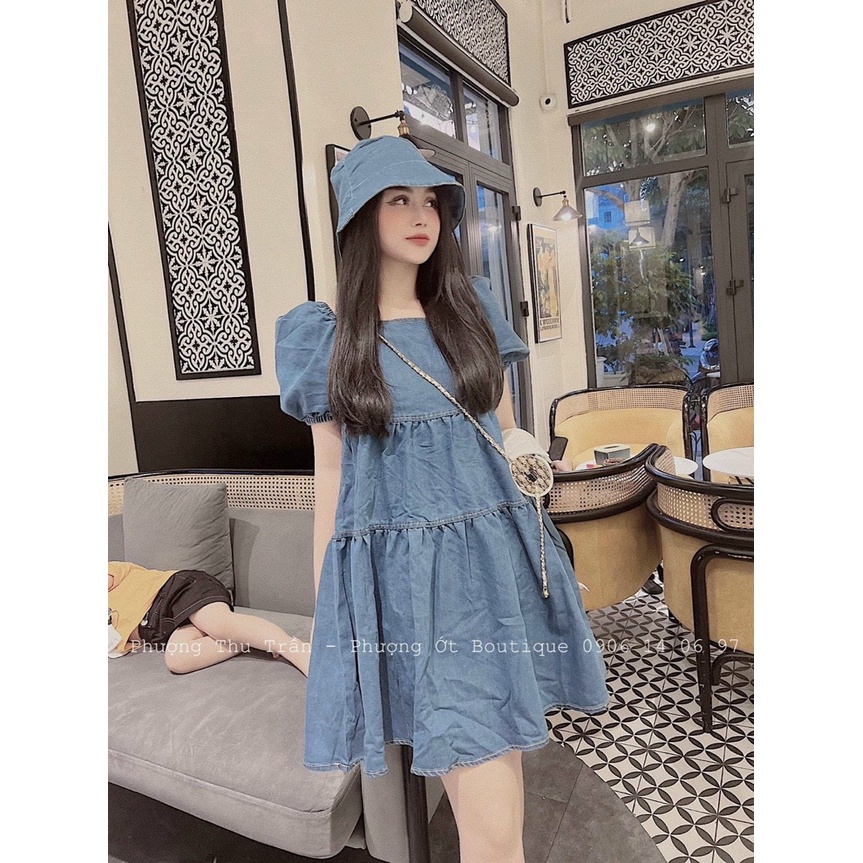 Đầm đuôi cá tay dài cổ tròn chất voan chấm bi cao cấp thời trang nữ nhẹ nhàng siêu xinh m53