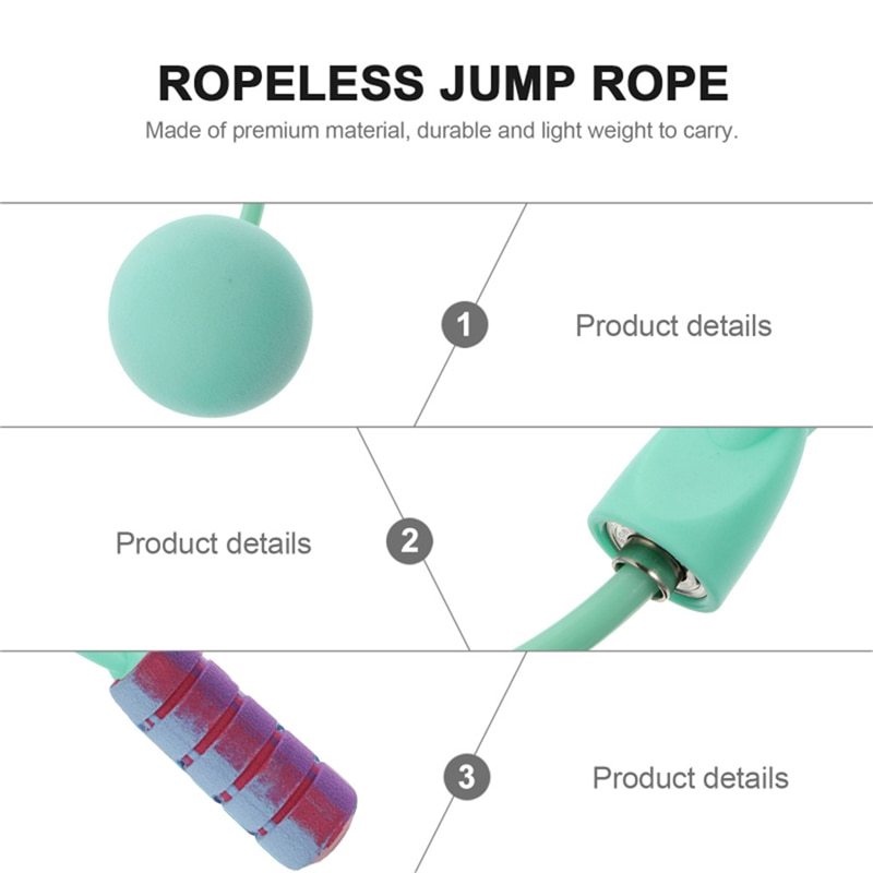 Dây nhảy tập thể dục thể thao cán mềm không bị rối chỉnh được thích hợp cho yoga tại nhà