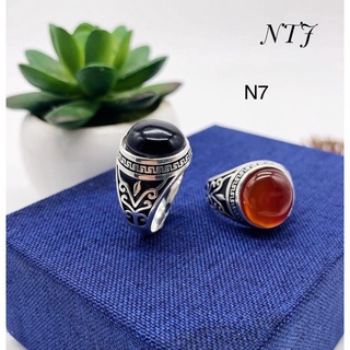 Nhẫn bạc nam bạc ta 925 nhẫn đá to