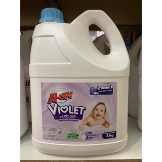 Nước giặt A-on 2in1, bình 3kg