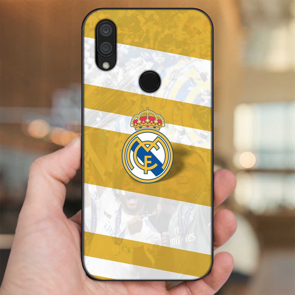 Ốp lưng Xiaomi Redmi 7 viền đen in hình Real Madrid
