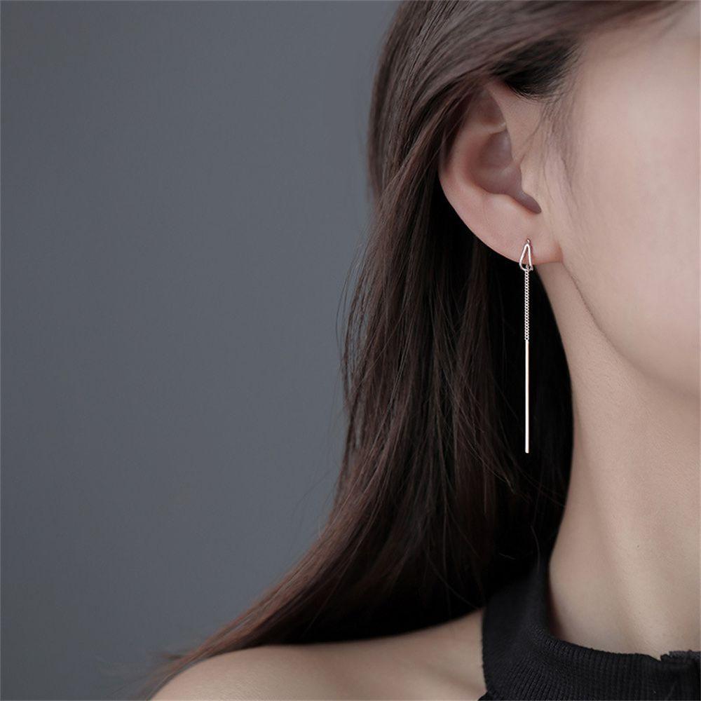Khuyên Tai Nữ Dài Kiểu Dáng Đơn Giản Thời Trang