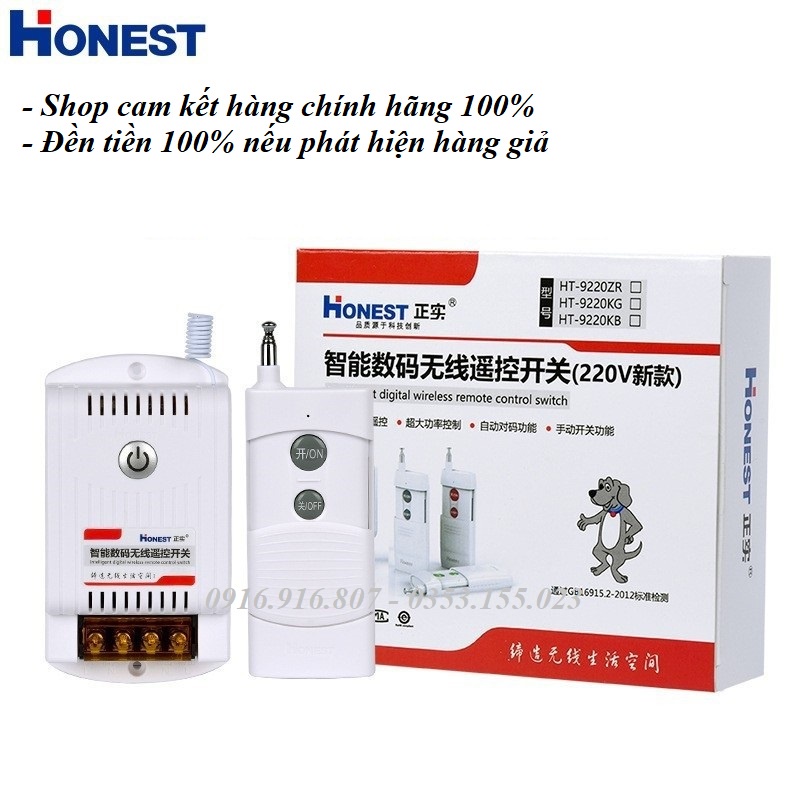 Điều khiển từ xa 1km Honest chính hãng