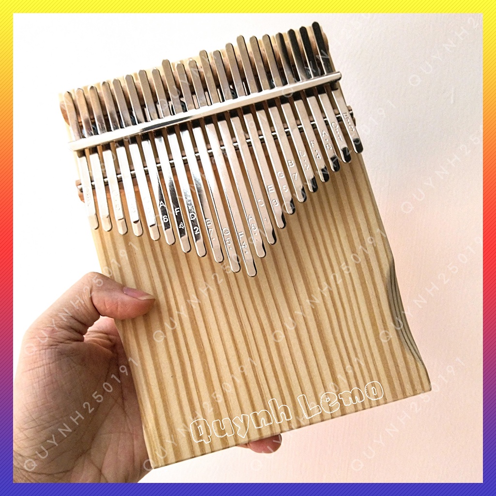 Đàn Kalimba 21 phím American Pine gỗ nguyên khối giá tốt - kèm phụ kiện âm vang hay không tịt nốt