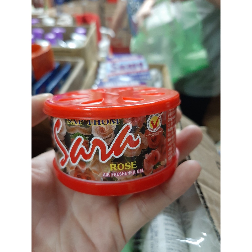 Sáp Thơm SARA 75G (Chanh, Hoa Hồng, Lài, Dâu)