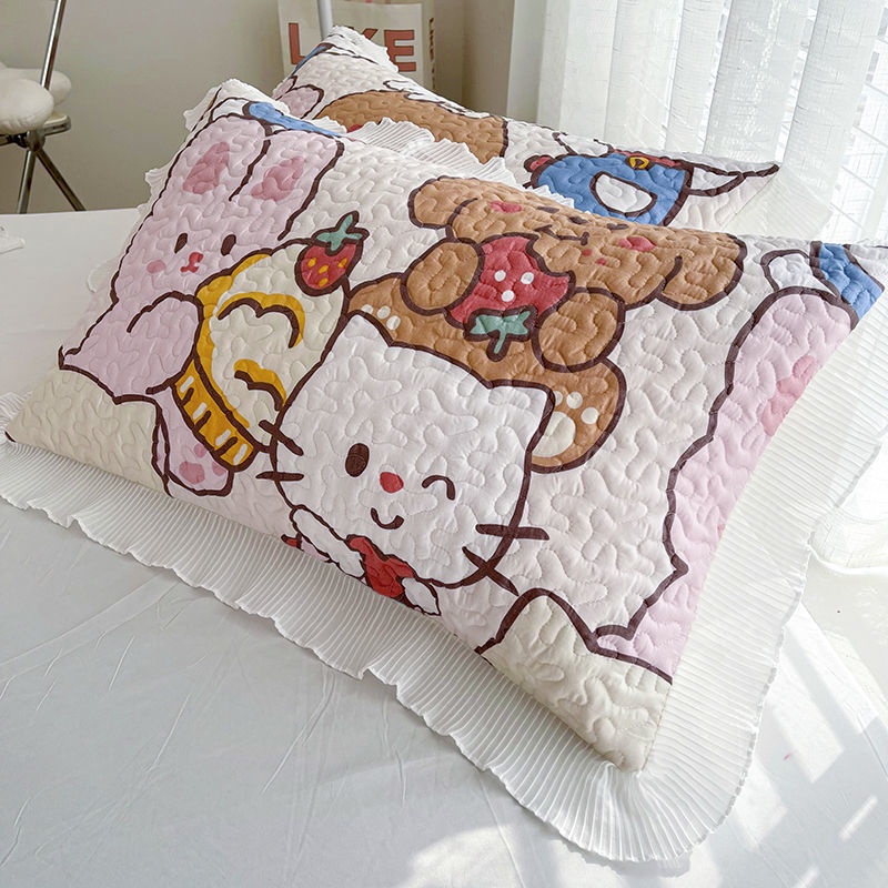 Cặp Vỏ Gối Cotton Dày 48 * 74cm Dành Cho Gia Đình