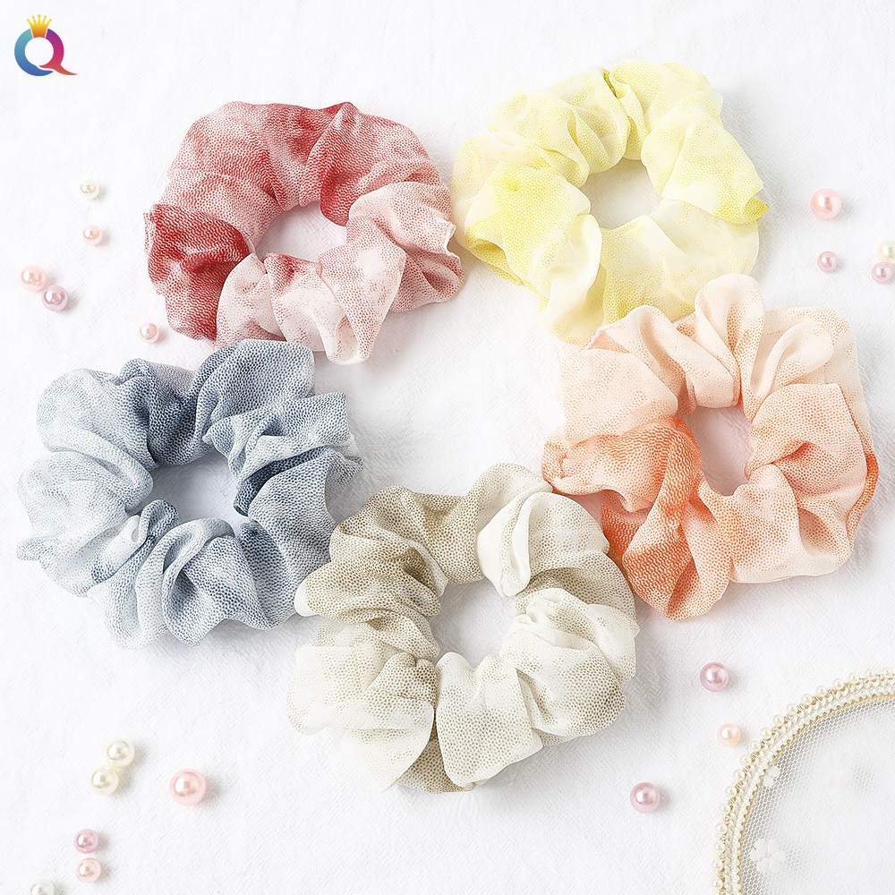 Dây Cột Tóc chiffon Màu gradient Xinh Xắn Cho Nữ