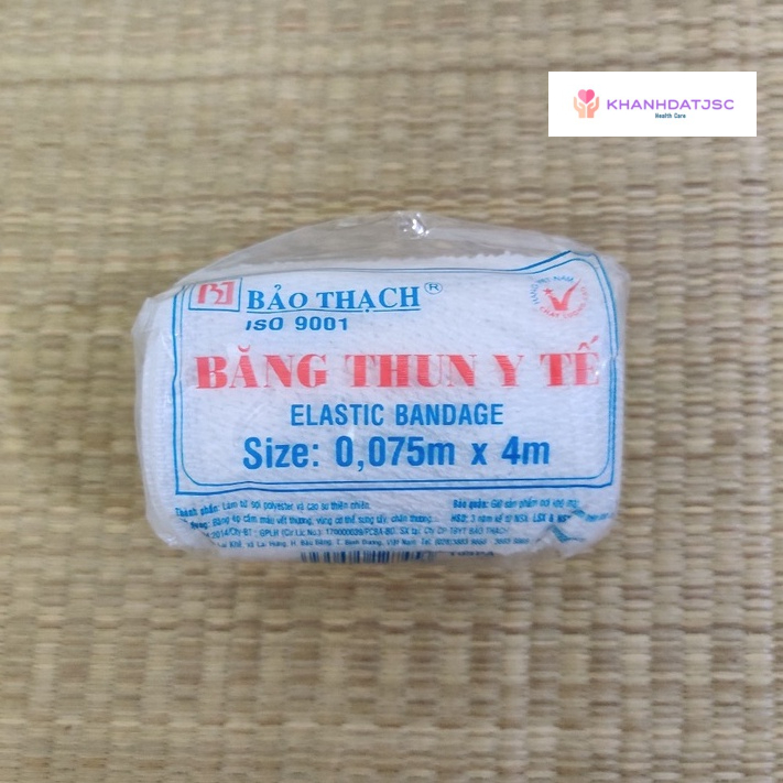 Băng thun y tế Bảo Thạch KT 0.075m x 4m
