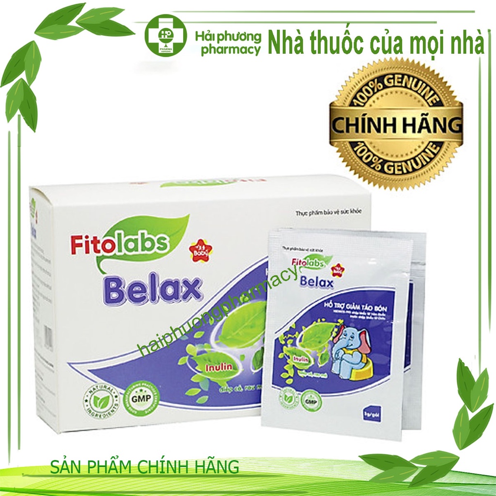 Cốm Bổ Sung Chất Xơ Tự Nhiên Fitolabs Belax Giúp Nhuận Tràng, Giảm Táo Bón, Hỗ Trợ Tiêu Hóa Hộp 20 Gói
