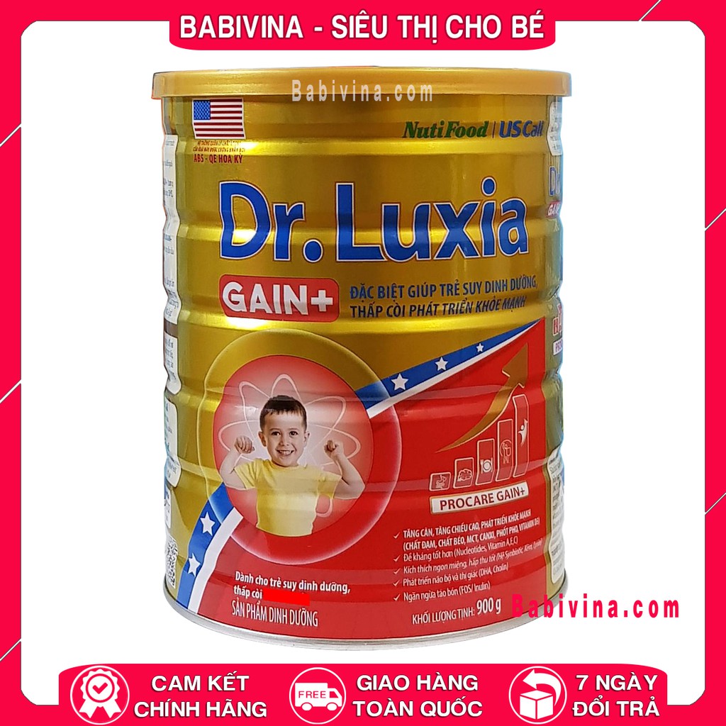 Sữa Dr.LUXIA GROW PEDIA GAIN+ 900G | Bé Tăng Cân Cao Lớn | Sỉ Lẻ Rẻ Vô Địch | Chính Hãng Date Mới Nhất | BABIVINA