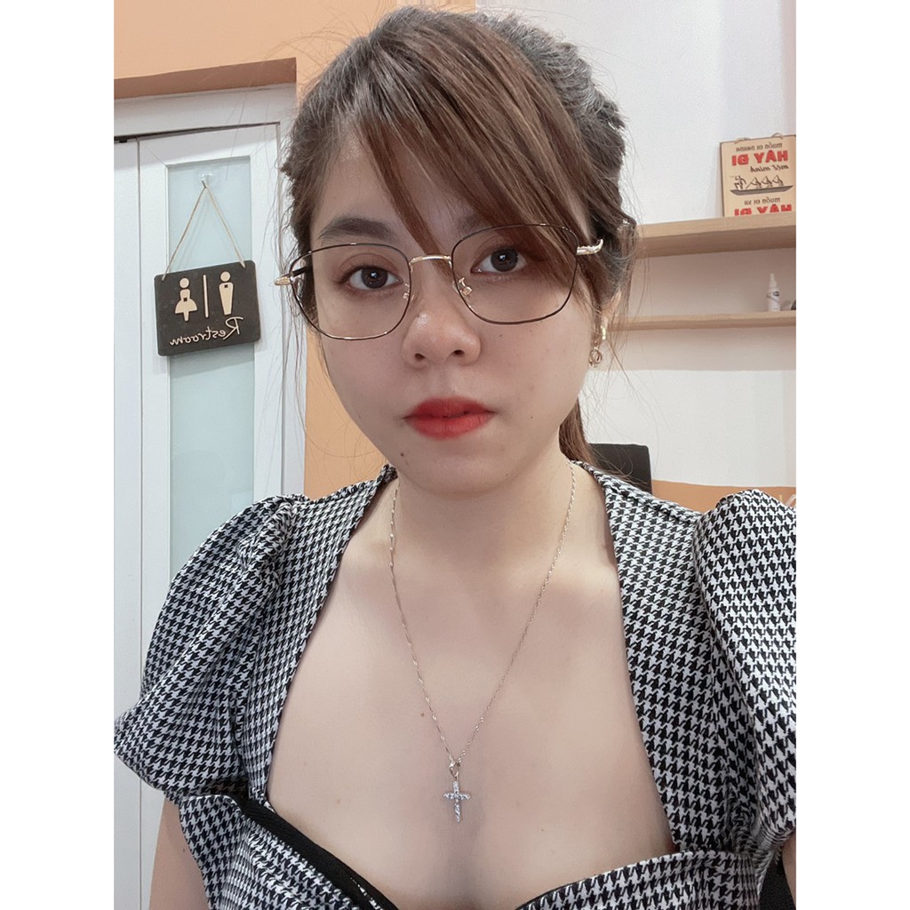 (Hàng chính hãng) Gọng kính vuông nam nữ Accede dòng Sarifa 3280 kim loại màu sắc thời trang