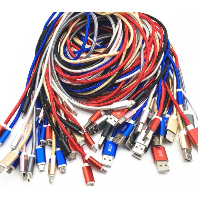 Dây Sạc Dài 3m Bọc Dù Siêu Bền dành cho iphone, samsung, oppo , xiaomi