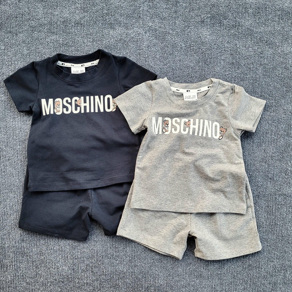 SET 2B MOSCHINO ĐEN XÁM CHO BT