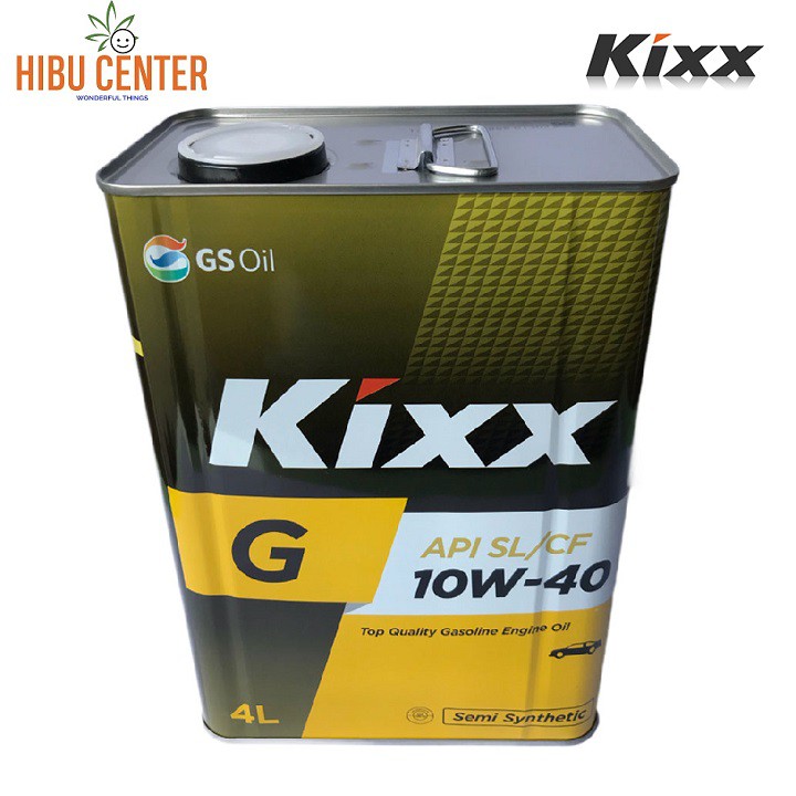 { CHÍNH HÃNG } Dầu động cơ tổng hợp KIXX G SL 10W40 4 lít - thùng 4 can