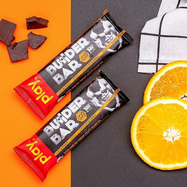 Bánh Ăn Kiêng - Bánh Protein Play  Builder Bar Vị Cam Cacao Hộp 12 Thanh SP9.1