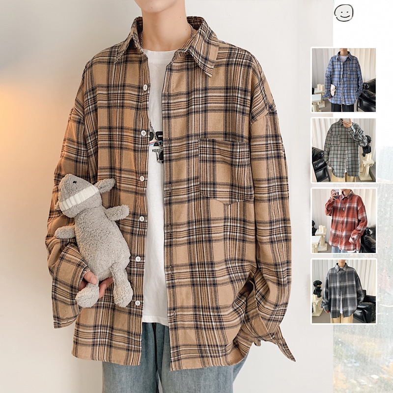 Áo Khoác Sơ Mi Tay Dài Kẻ Sọc Ca Rô Tf2 Cho Nam | BigBuy360 - bigbuy360.vn