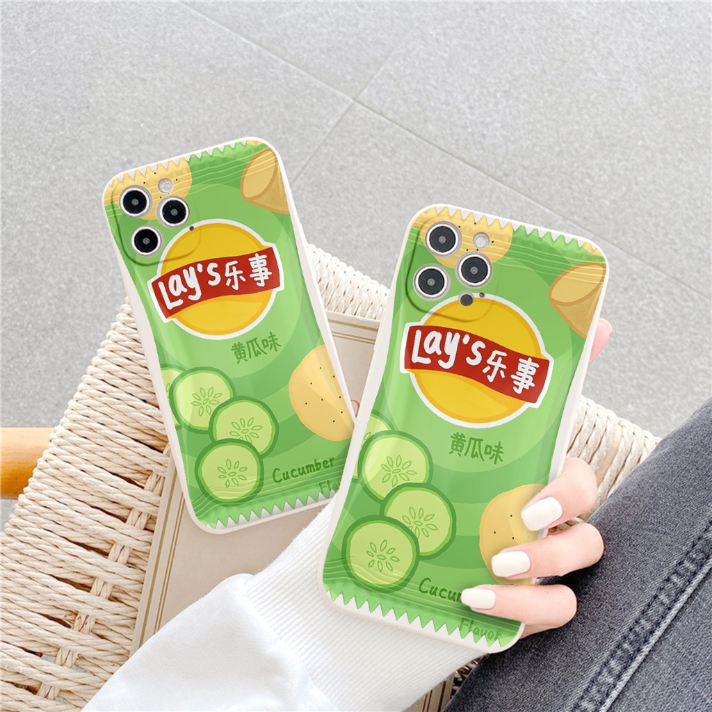 Ốp lưng iphone vỏ kẹo nền trơn lay's snack 6/6splus/7/7plus/8/8plus/x/xr/xs/11/12/13/14/pro/max/plus/promax tr448