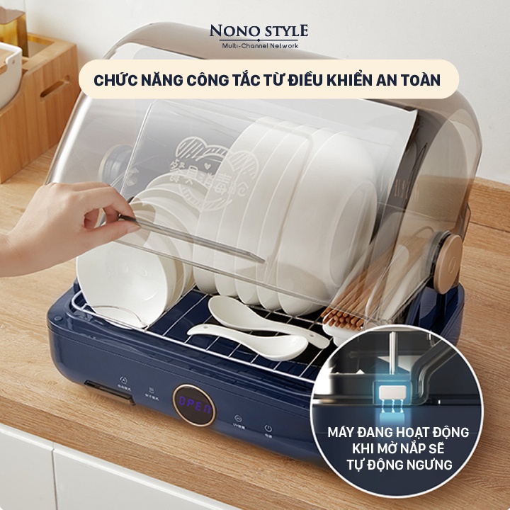 Máy Sấy Khử Trùng Chén Đĩa Bát Bằng Tia UV 26L B26PA Giúp diệt 99% Vi khuẩn - Lớp dậy chống bụi an toàn - BH 12 tháng