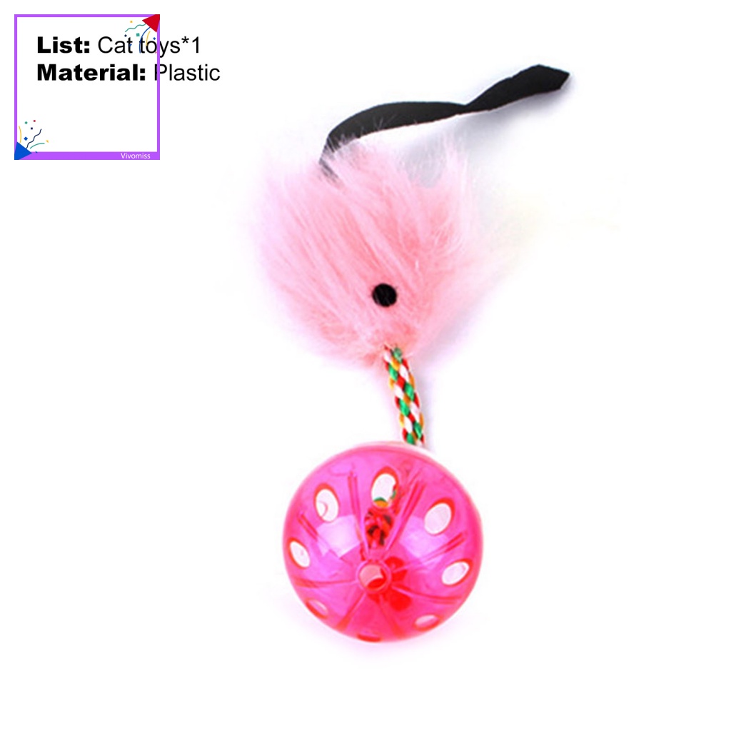 Bóng Đồ Chơi Có Chuông Hình Chuột Giải Tỏa Căng Thẳng Cho Mèo Cưng