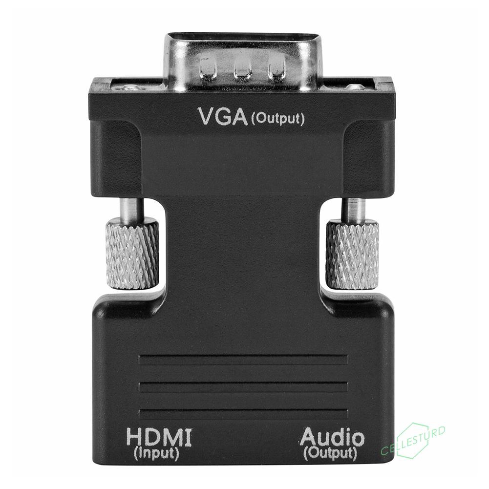 Đầu chuyển đổi cổng CS HDMI sang đầu VGA có cổng âm thanh hỗ trợ 1080p