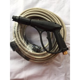 8m-Dây Rửa Xe Cao Áp Dùng Cho Máy Rửa Xe Gia Đình 2 Đầu + SÚNG XỊT RỬA