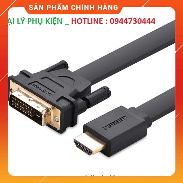 Cáp HDMI sang DVI 24+1 dẹt Ugreen 30106 dailyphukien
