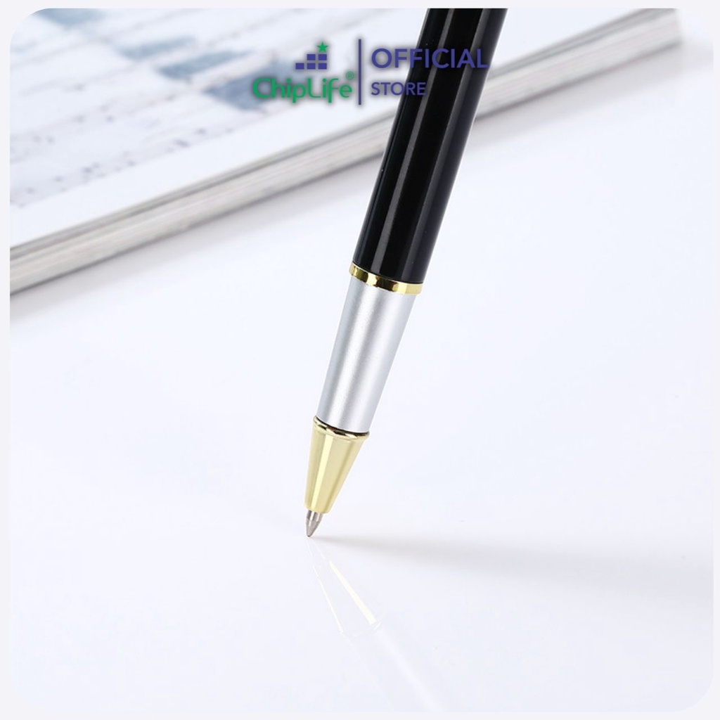 Bút ký CHIPLIFE P019 khắc tên theo yêu cầu - Dạng nắp ngòi 0.5mm mực xanh
