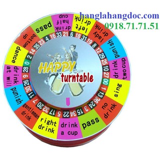 Vòng xoay ăn nhậu DÙNG PIN, sử dụng trong quán bar, beer club,.. độc đáo & lạ mắt V1 (đường kính 10.5cm)