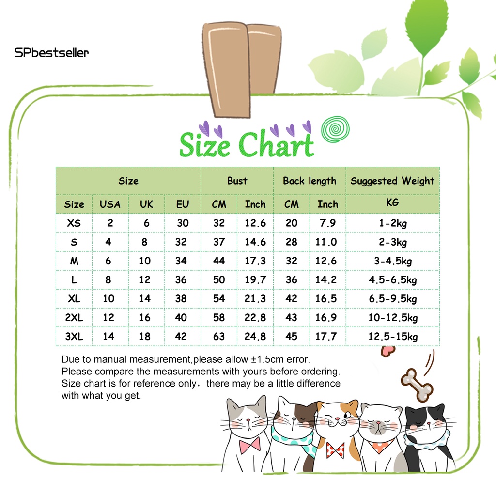 Áo thun tay ngắn dễ thương thân thiện với da dành cho thú cưng