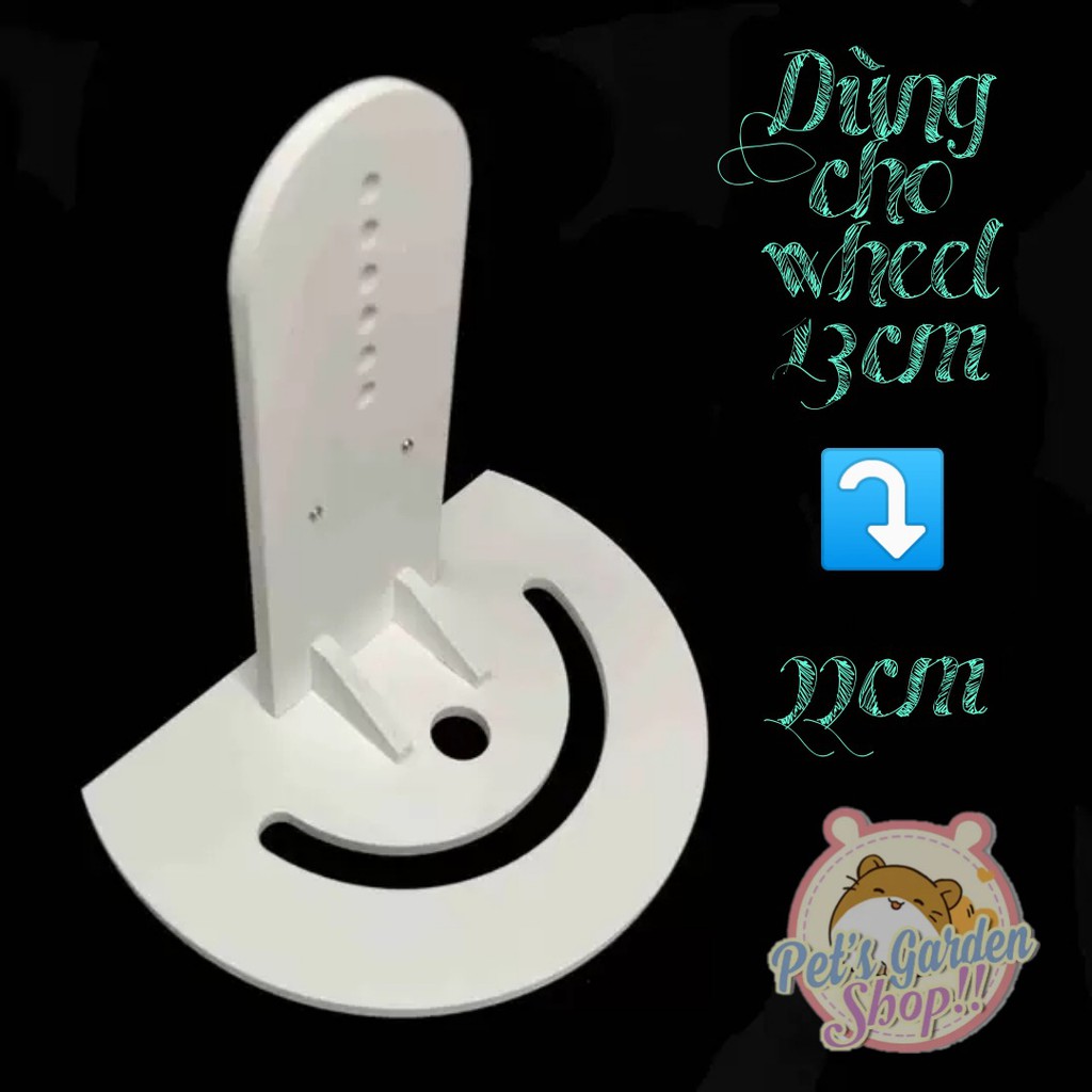 Đế wheel (màu trắng) gỗ lắp ráp cho hamster
