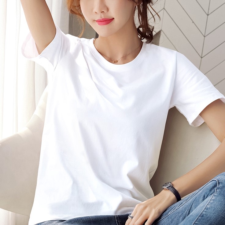 Áo phông nữ, áo thun trơn nữ oversize form rộng, ngắn tay cổ tròn unisex, vải thấm hút tốt, thoáng mát, AO002 | BigBuy360 - bigbuy360.vn