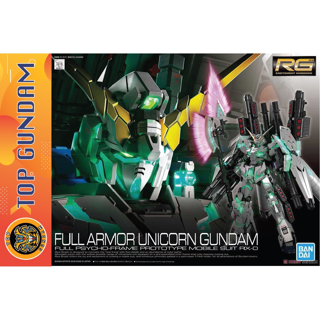 Mô Hình Lắp Ráp Gundam 1/144 RG Unicorn Full Armor