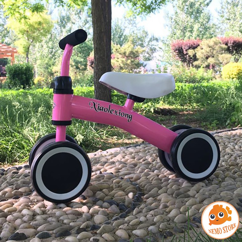 [ GIÁ TỐT NHẤT ]  Xe chòi chân cho bé 4 bánh thăng bằng mini giúp trẻ em 1 2 3 tuổi đi tự cân bằng không đổ, khung sắt c