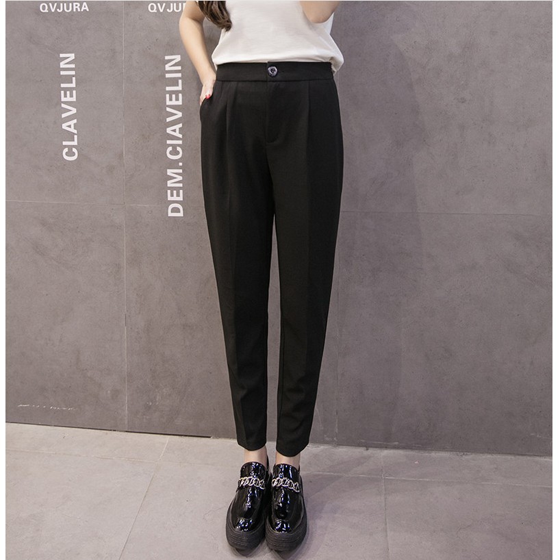 SUXI Quần Dài Nữ Ống Rộng Chất Liệu Chiffon Siêu Mỏng 4 Mùa