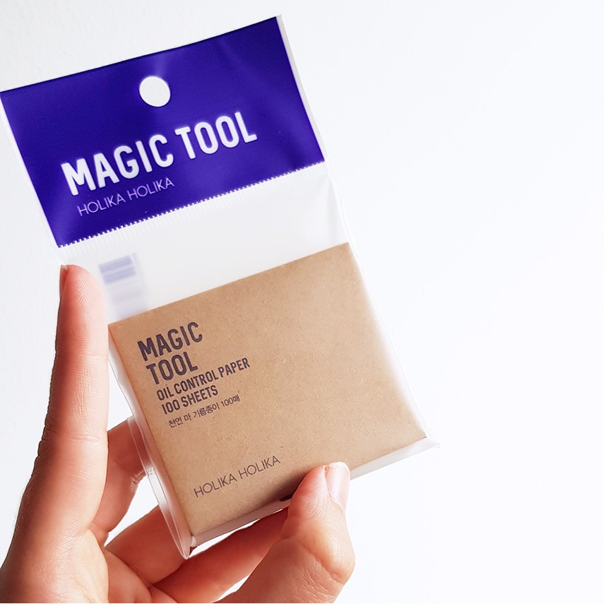 Giấy thấm dầu Hàn Quốc Holika Holika Magic Tool Oil Control Paper 100 tờ/gói 10x6,2 (cm) | BigBuy360 - bigbuy360.vn