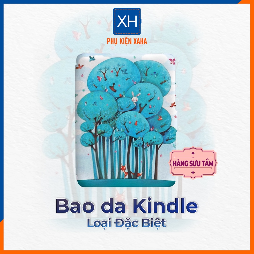 Bao Da Máy Đọc Sách Kindle Paperwhite 4 Lâu Đài Rừng Cây - Phụ Kiện Xaha