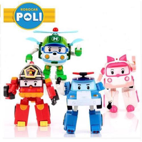 Mô hình robot đồ chơi biến hình trong phim hoạt hình " ROBOCAR  " dành cho các bé
