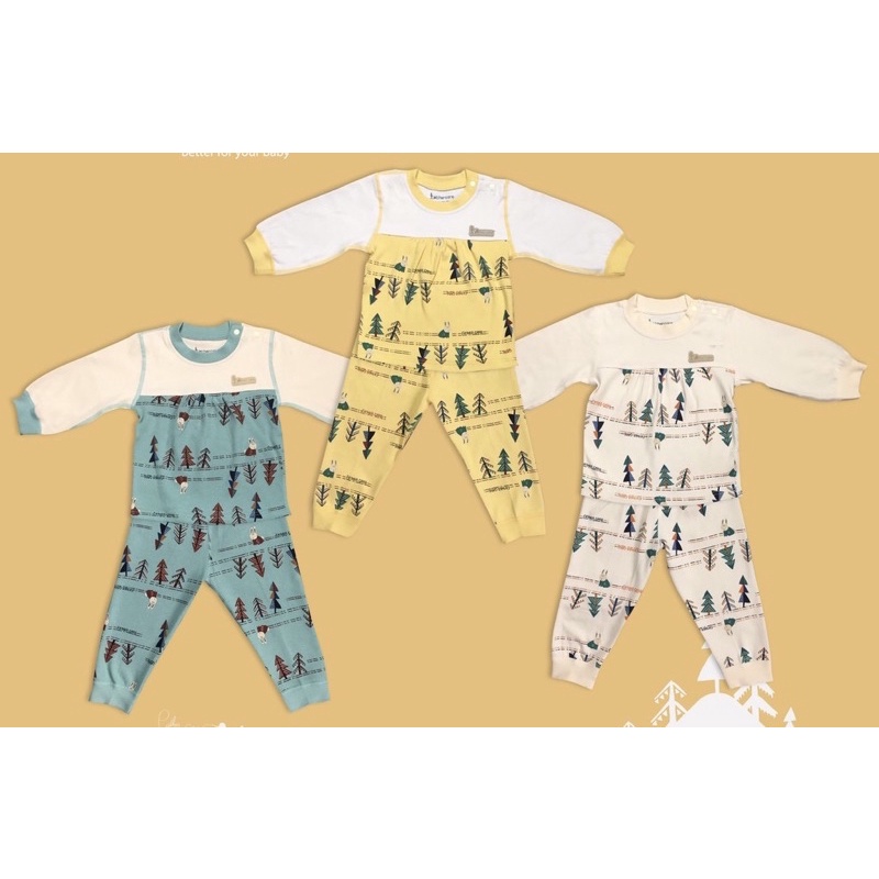 Bộ Quần áo FatherCare em Nhún ngực nỉ DT - Thỏ &amp; Cây (Trơn - HT) FC888