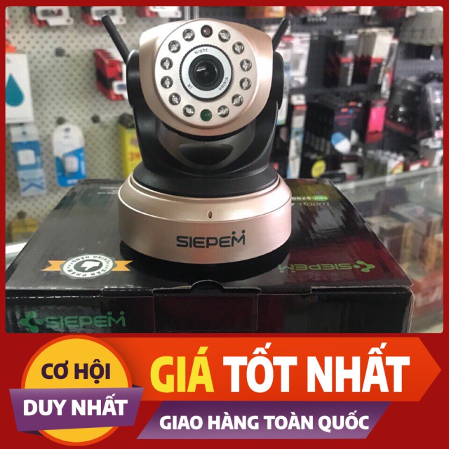 [Giá Sập Sàn] Camera Wifi 360 độ Full HD 1080P Siepem S6203 Plus Hàng cao cấp